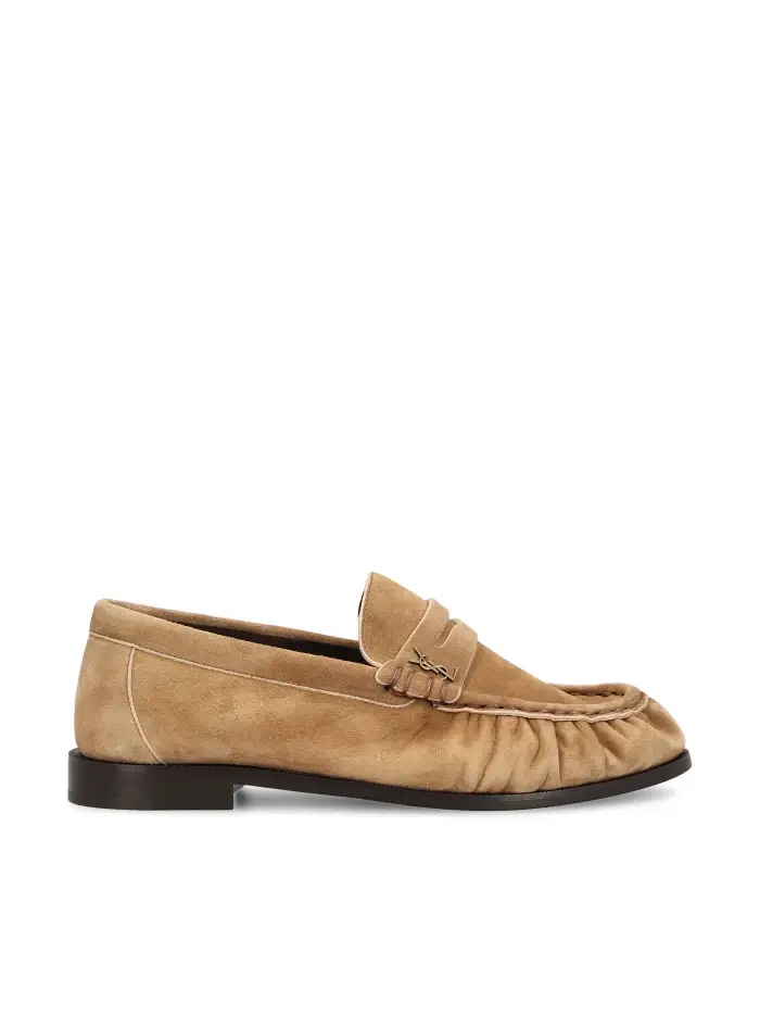 Mocassini realizzati in pelle scamosciata BEIGE