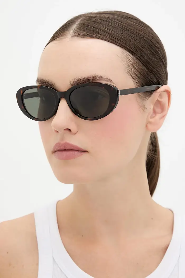 Saint Laurent occhiali da sole Marrone