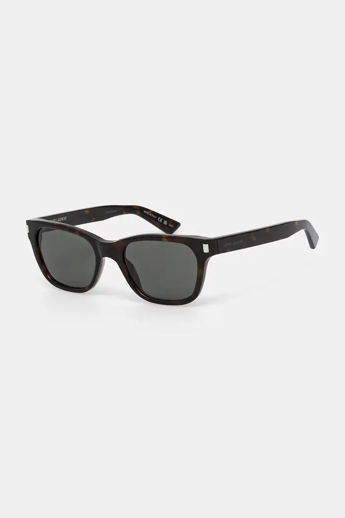 Saint Laurent occhiali da sole quadrati Marrone