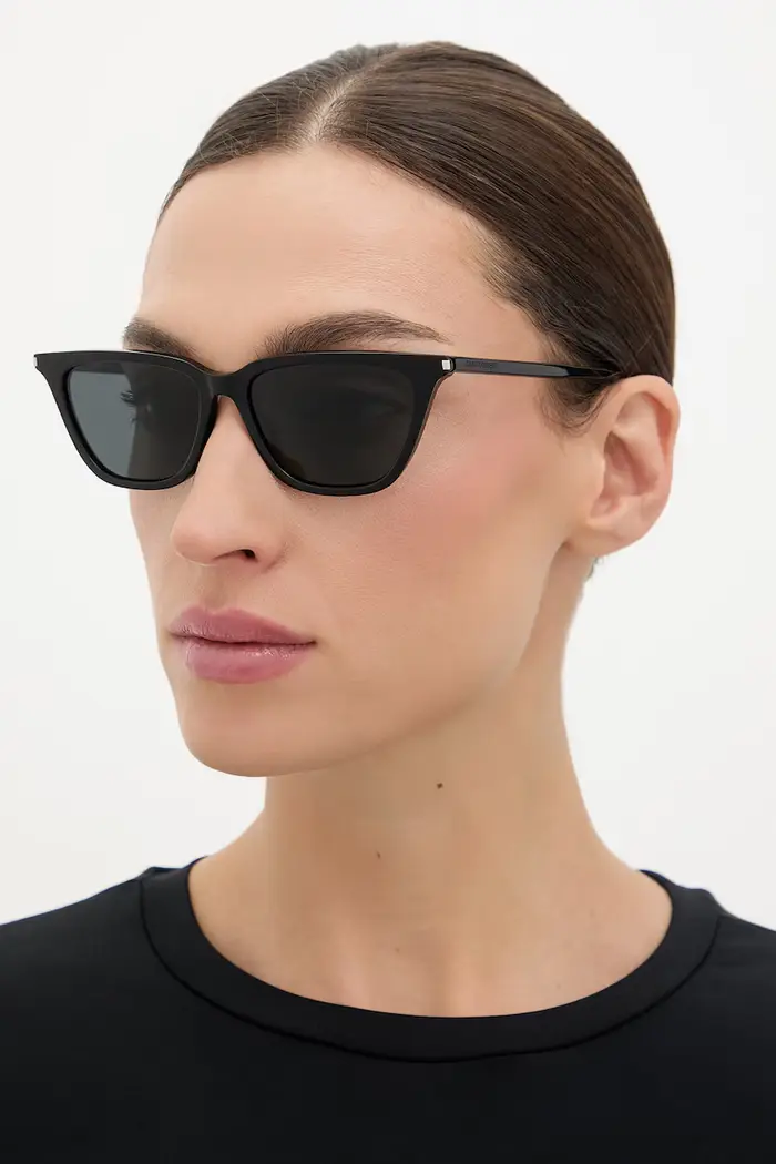 occhiali da sole wayfarer da donna Nero