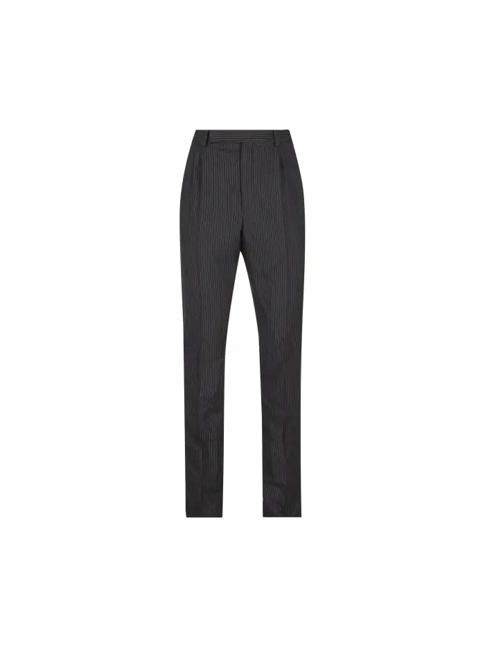 Pantaloni realizzati in lana GRIGIO