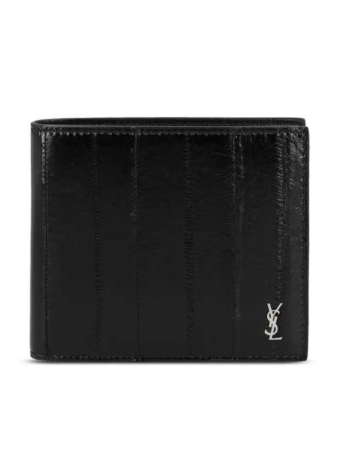 SAINT LAURENT Portafoglio Tiny Cassandre East/West NERO