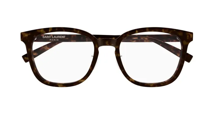 SAINT LAURENT Unisex SL 917/F 002 Montature da vista Acetato Havana Trasparente Rotonda