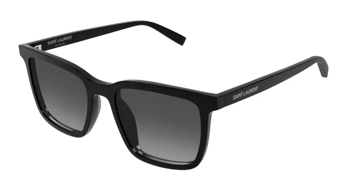 Uomo SAINT LAURENT SL 500 006 Occhiali da sole Acetato Nero Grigio Squadrata