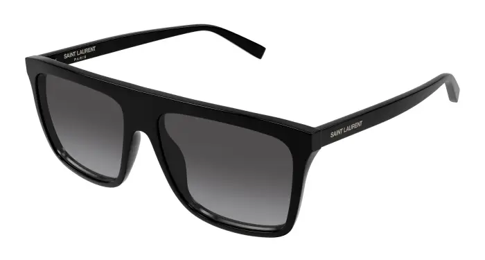 Uomo SAINT LAURENT SL 904 001 Occhiali da sole Acetato Nero Grigio Squadrata