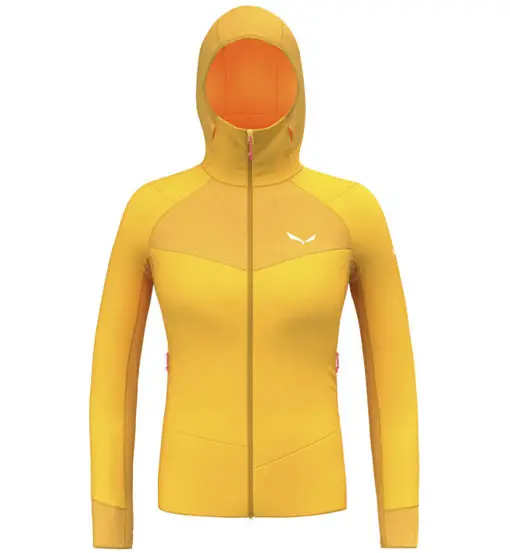 Salewa Agner Pl W Hoodie - felpa in pile - donna Yellow