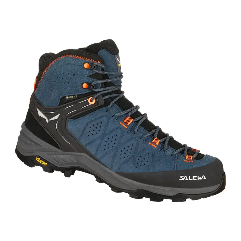 Salewa Alp Trainer 2 Mid Gore-Tex Blu Nero - Pedule Trekking Uomo EUR / UK