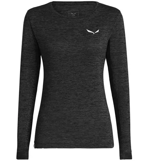 Salewa Puez Melange Dry - maglia a maniche lunghe - donna Black