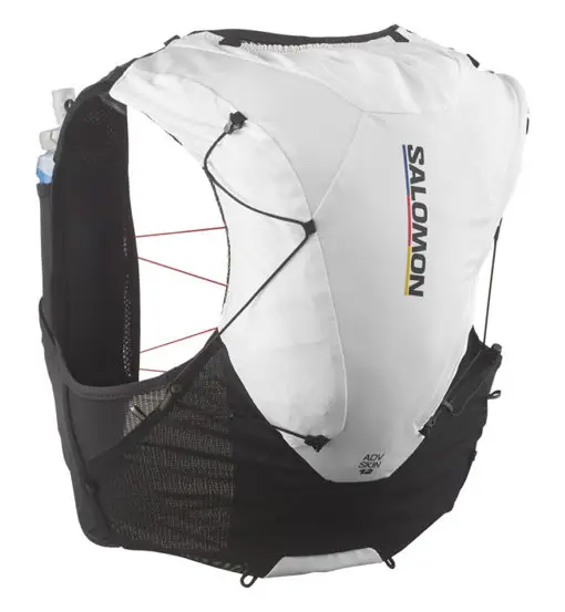 Salomon ADV Skin 12 Race Flag - zaino trail running Black