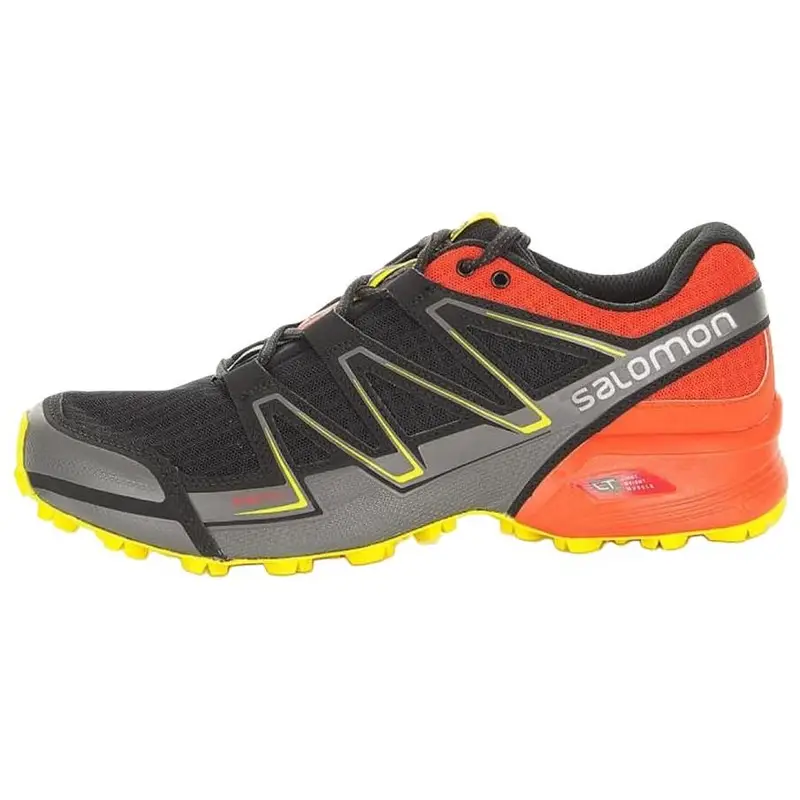Salomon Speedcross Vario Comode Ammortizzanti Antiscivolo Basse Scarpe da Corsa Uomo sneaker Nero Arancione 383142