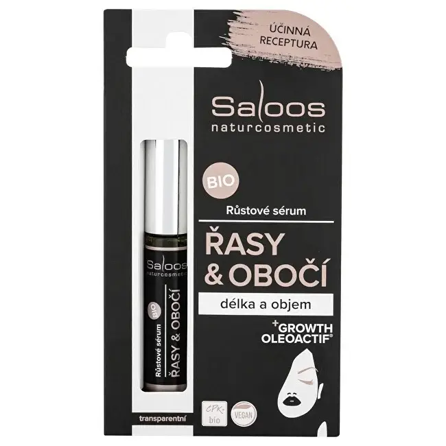 Saloos Bioactive siero della crescita per ciglia e sopracciglia 7 ml