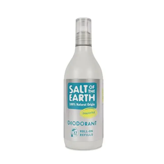 Salt of the earth Ricarica per deodorante roll-on naturale senza profumo (Ricariche Deo Roll-on) 525 ml