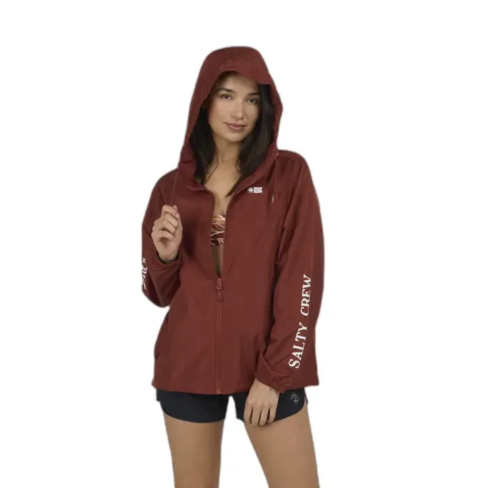 Salty Crew Impermeabile da donna Frits Rouge