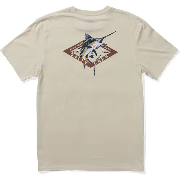 Salty Crew T-shirt Diamond Marlin Gris