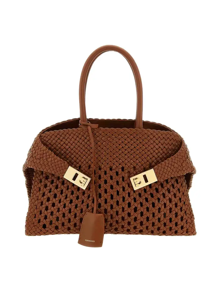 Salvatore Ferragamo Abbraccia la borsa Marrone