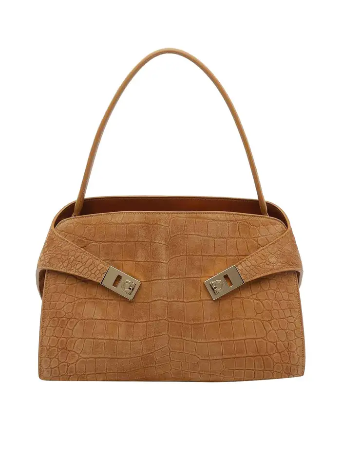 Salvatore Ferragamo Borsa piccola da abbraccio Beige
