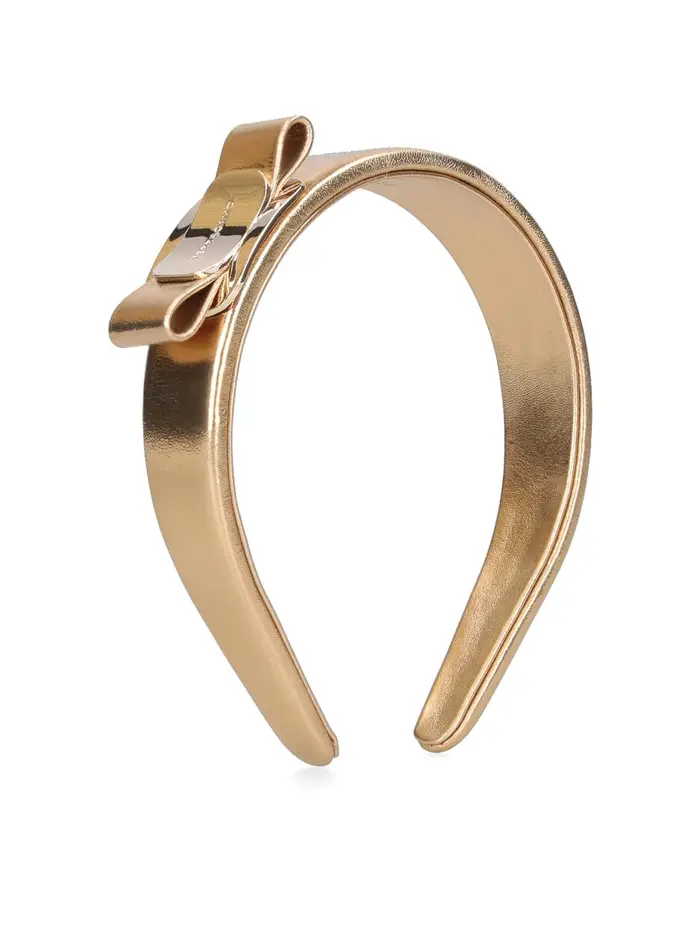 Salvatore Ferragamo Cerchietto Fiocco Oro