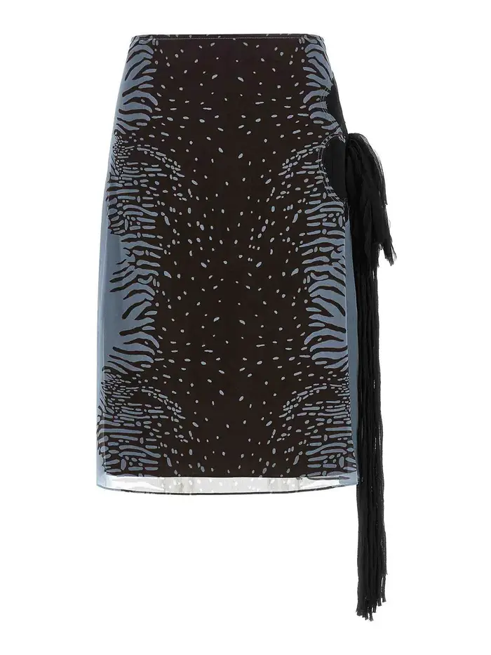 Salvatore Ferragamo Gonna in georgette Multicolore