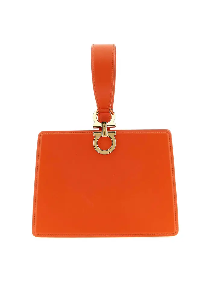 Salvatore Ferragamo Mini frizione Arancione