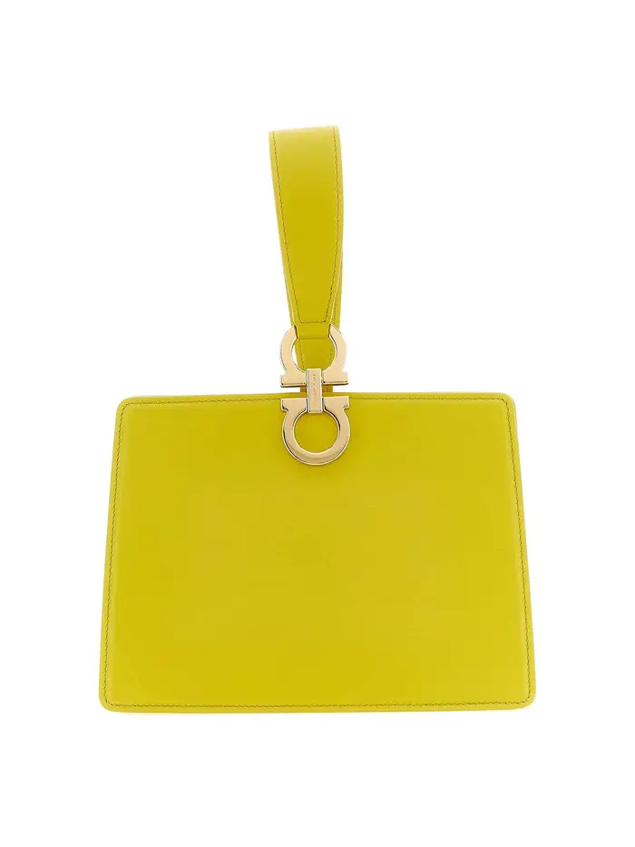 Salvatore Ferragamo Mini frizione Giallo