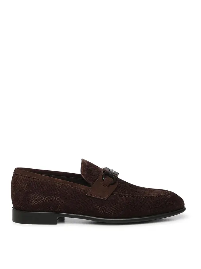 Salvatore Ferragamo Mocassino Gancini Marrone