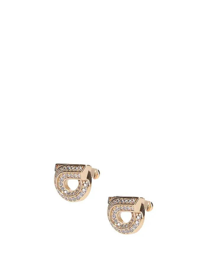 Salvatore Ferragamo Orecchini Strass Oro