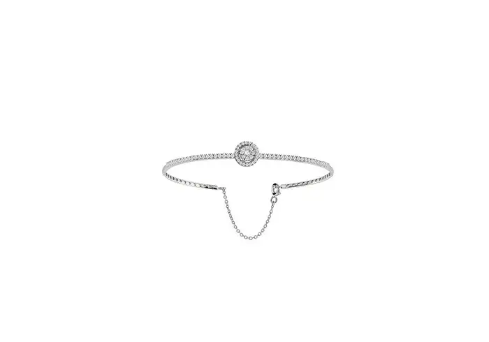 SALVINI Bracciale In Oro Bianco Con Diamante - Daphne
