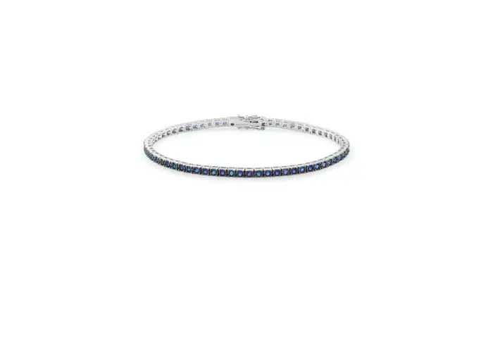 SALVINI Bracciale In Oro Bianco Con Zaffiro - Cromia