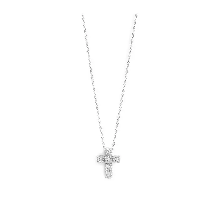SALVINI Collierino In Oro Bianco Con Diamante