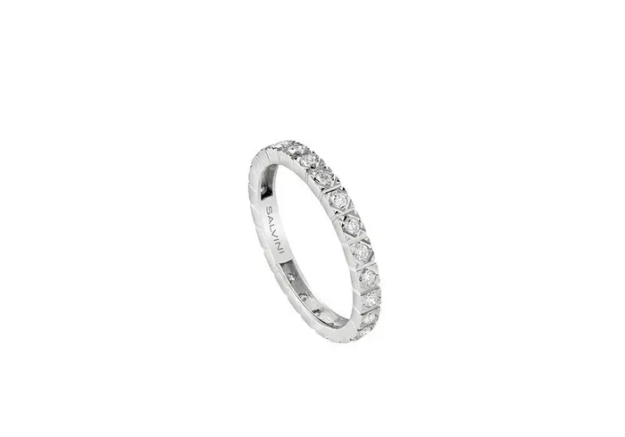 SALVINI Veretta In Oro Bianco Con Diamante - Verette