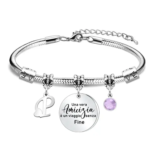 SAMORION Bracciale Amicizia 26 Lettere