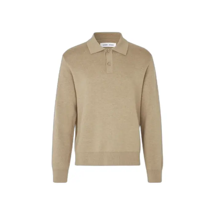 Samsoe Samsoe Polo a maniche lunghe Sanino Beige
