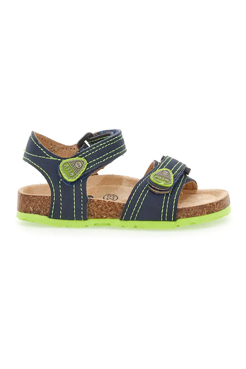 ASSO Sandali Blu e Verdi Casual da Bimbi 13606