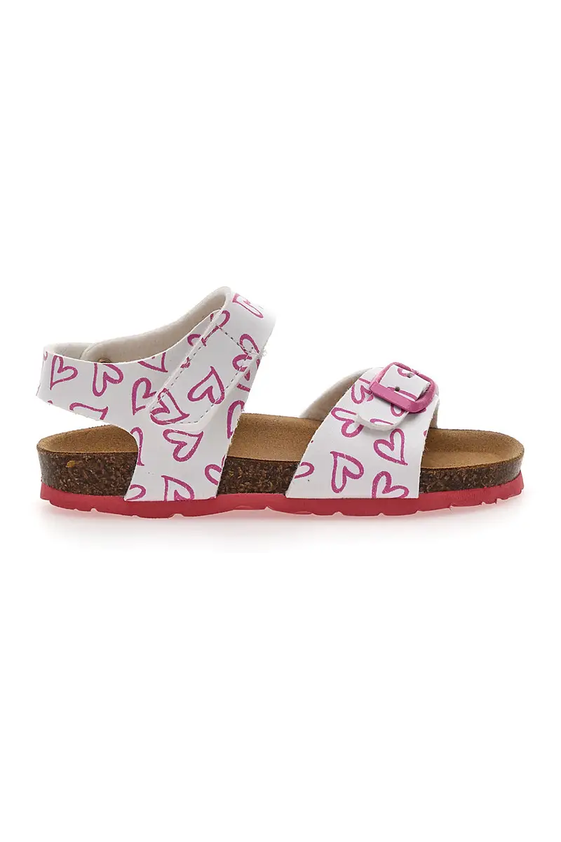 PITT KIDS Sandali con Cuori Rosa e Bianchi 45289