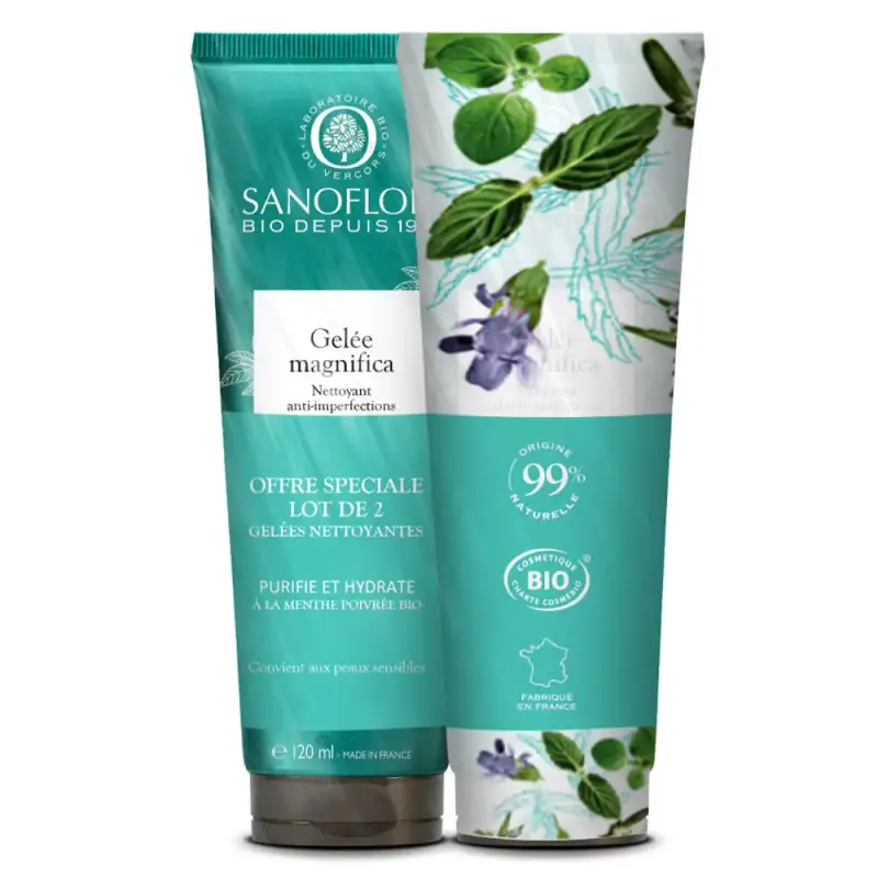 Sanoflore Sanoflora Magnifica Gel Detergente Anti-Imperfezioni Bio 2x120ml
