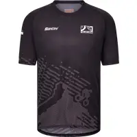 Santini Bikeshirt UCI Road World Championships Kigali 2025 Nero