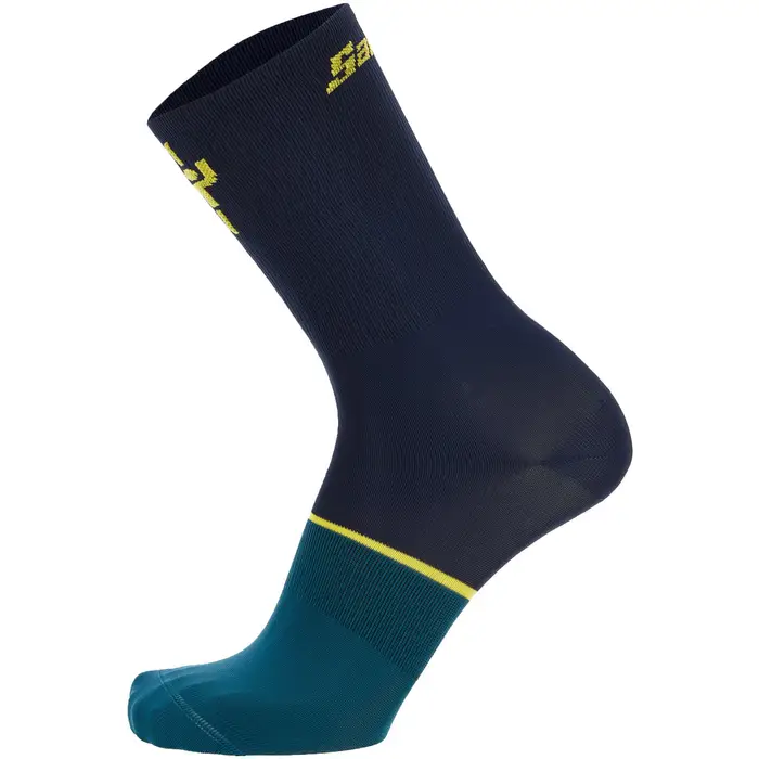 Santini Calze ciclismo TOUR DE FRANCE Le Maillot Jaune Allez 2026 Blu