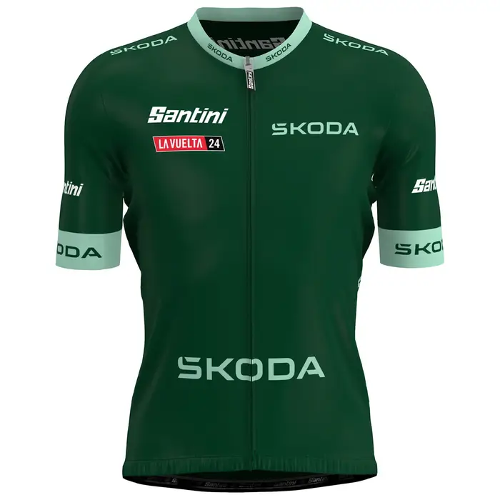 Santini Maglia manica corta LA VUELTA 2024 Best Sprinter Verde