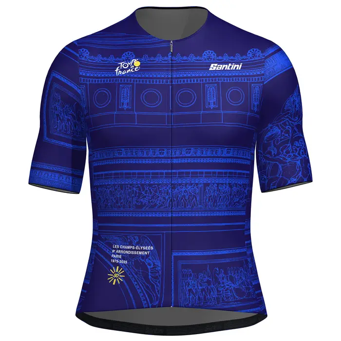 Santini Maglia TOUR DE FRANCE Arc de Triomphe 2026 Blu