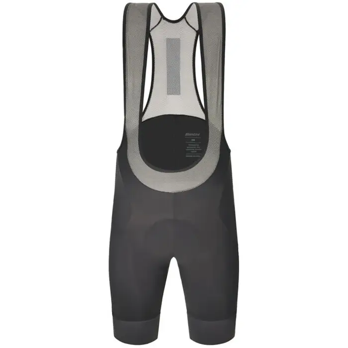 Santini Pantaloncini con bretelle Karma Delta Grigio
