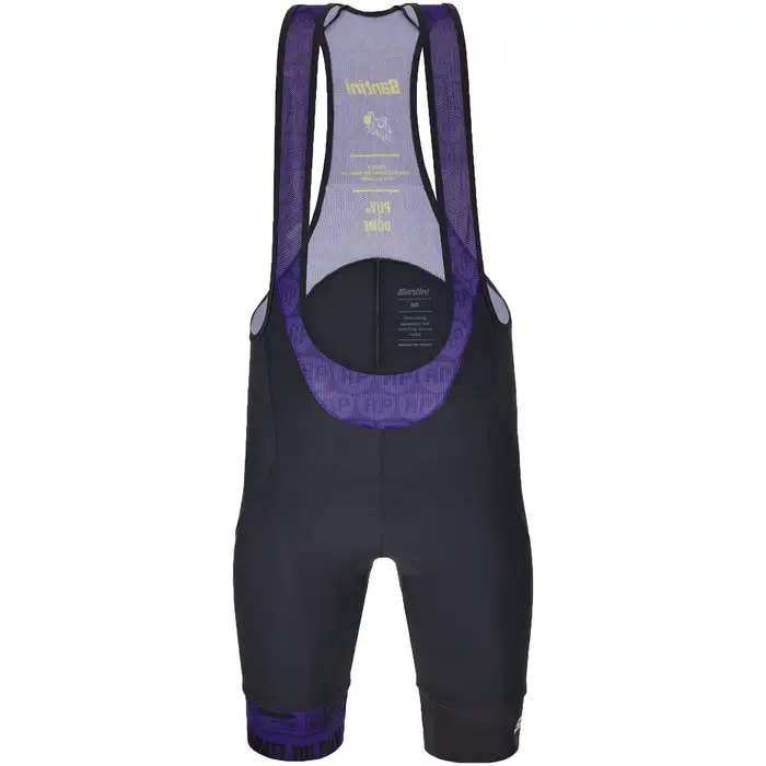 Santini Pantaloncino con bretelle TOUR DE FRANCE Puy de Dome 2023 Grigio