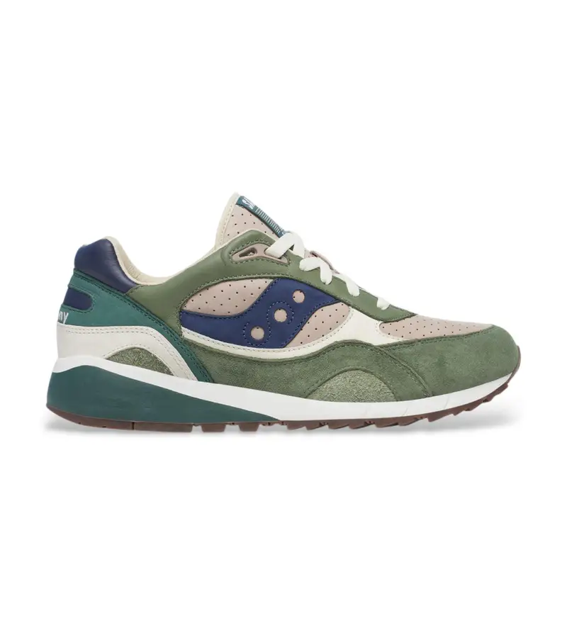 Saucony per uomo. S70945-2 Sneakers verdi Shasow 5000, Pelle, Basso, Stringhe, Casual, Verde