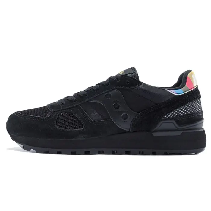 Saucony Shadow Original Classiche Versatili Retro Sportive Scarpe da Corsa Casual Basse Donna sneaker Nero Arancione S69005-3