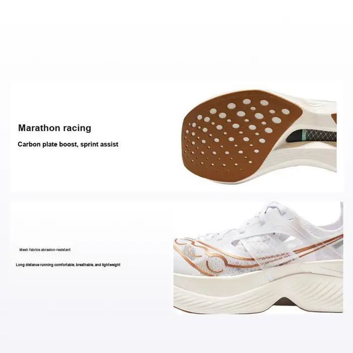 Saucony Sneakers da uomo Endorphin Elite Bianco Oro S20768