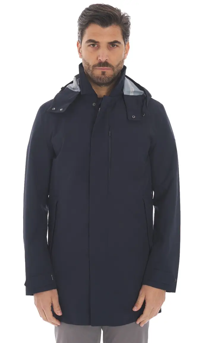 SAVE THE DUCK Cappotto leggero con cappuccio battersea, colore blu