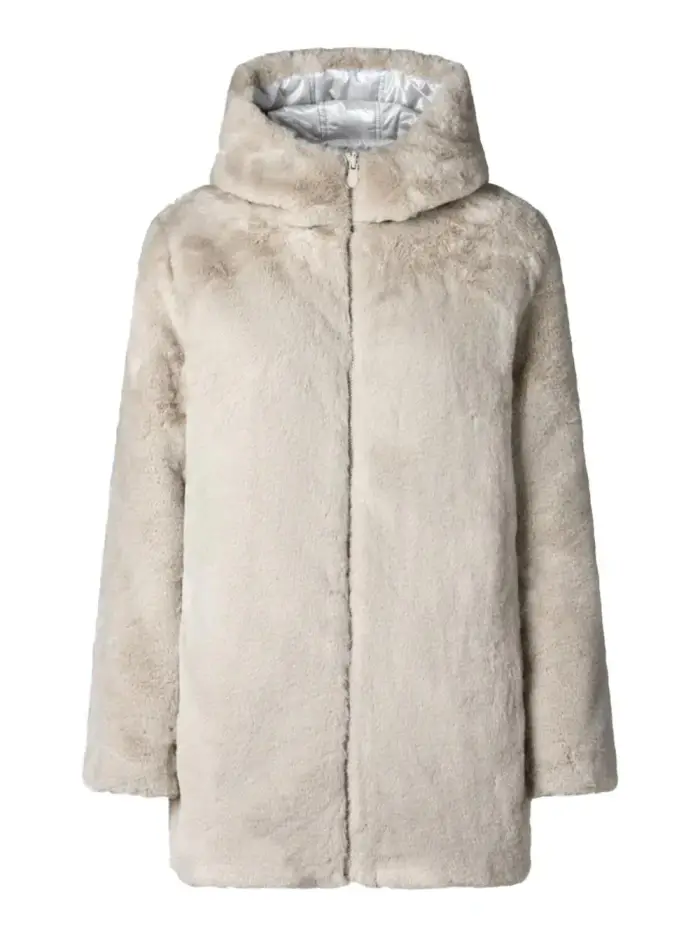 SAVE THE DUCK Giacca Bridget reversibile pelliccia ecologica Grigio