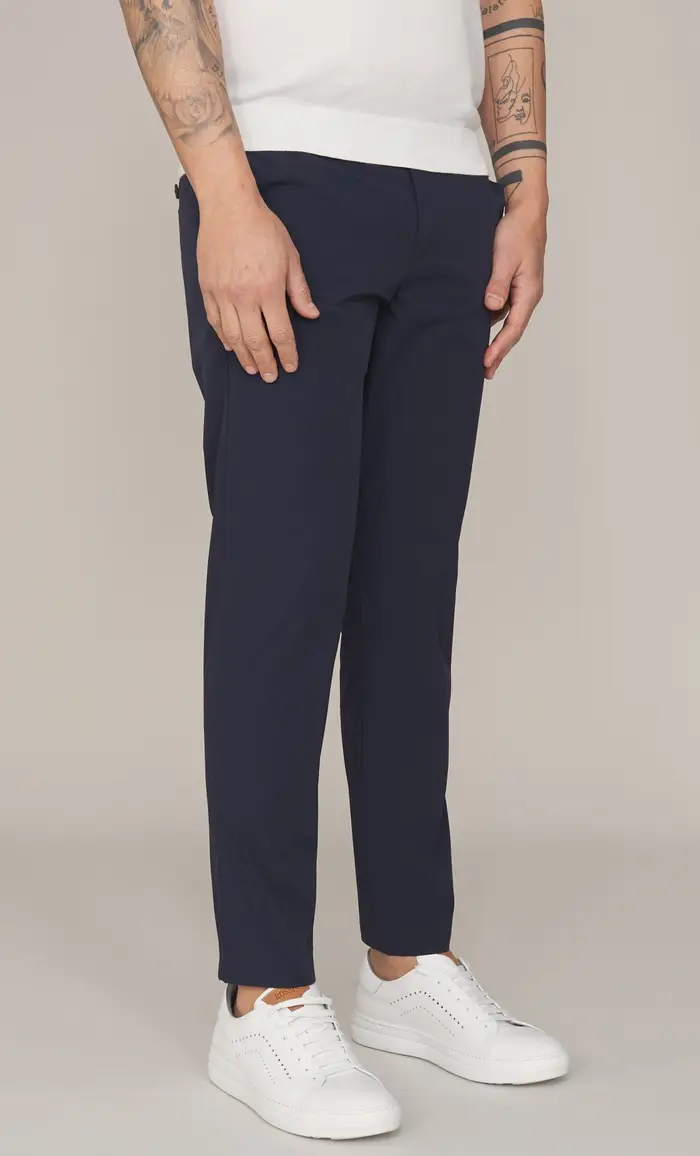 SAVE THE DUCK Pantalone tecnico leggero con elastico corbin, colore blu