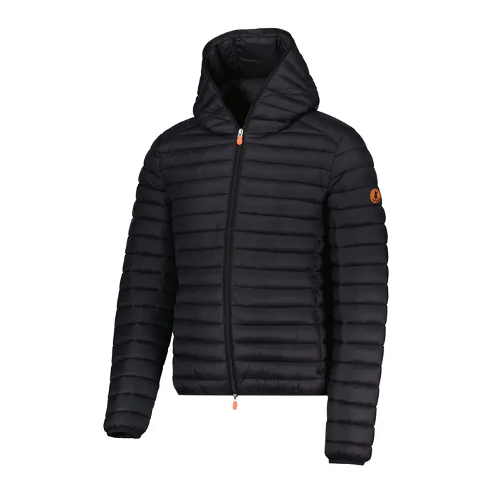 SAVE THE DUCK PIUMINO CON CAPPUCCIO DONALD Nero
