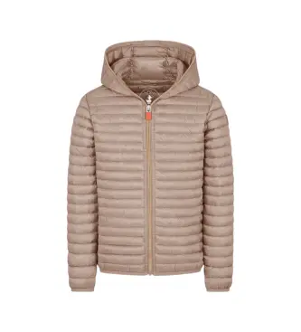 Save The Duck unisex per bambino J32310G-IRIS22 Cappotto beige rosato (128cm), Casual, Sostenibile, Nylon riciclato, moda per bambini