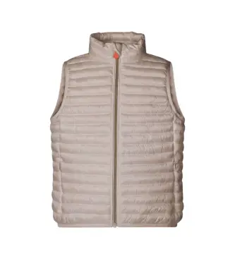 Save The Duck unisex per bambino J85310G-IRIS22 Gilet beige Ava (14años= 164cm), Casual, Polister riciclato, Sostenibile, moda per bambini